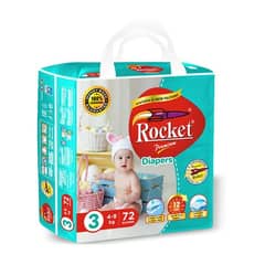 Baby diapers 50pcs  rocket diapers brand at wholesale rate