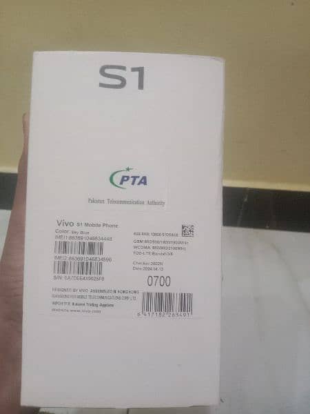 vivo s1 with box pta appeared from Dubai 10