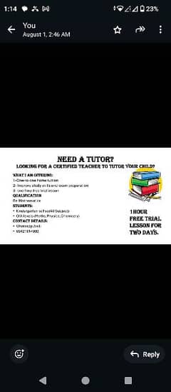 Experienced Mathematics Home Tutor