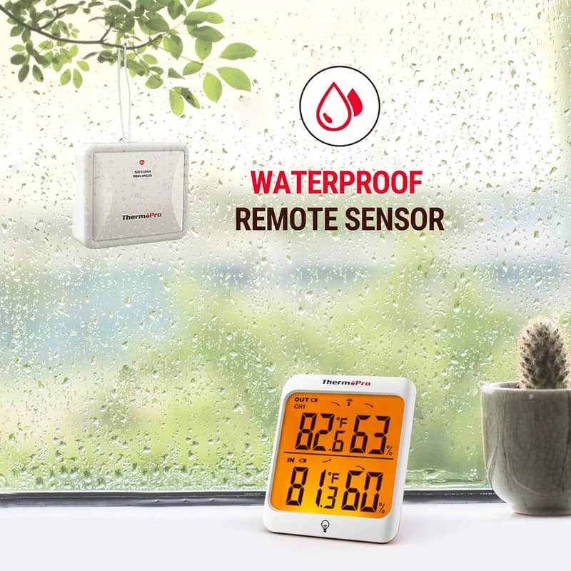 ThermoPro TP63B Indoor Outdoor Thermometer Wireless Hygrometer, 500FT 1