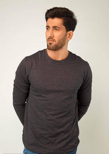 1 Pc Men's Plain T-shirt 0