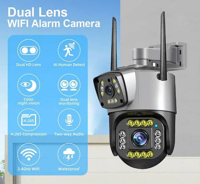 DUAL LENS CCTV WIFI CAMERA 1