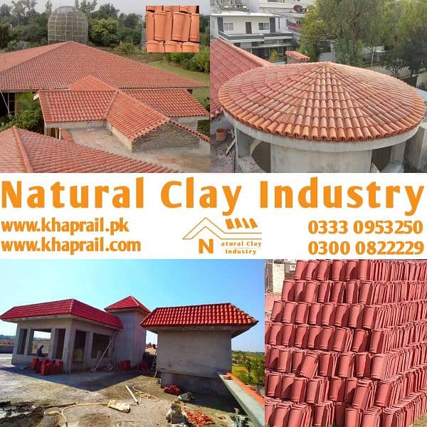 Terracotta khaprail roof clay tiles 2