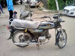 70cc bike For urgent sale Whatsapp no : 03478323015