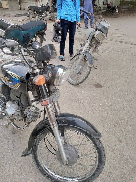 70cc bike For urgent sale Whatsapp no : 03478323015 5