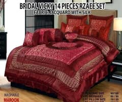 14pcs bridle set bedsheets king size contact what'sapp num 03425810409