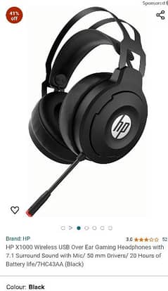 HP original gaming head. 1000x wirless. 0