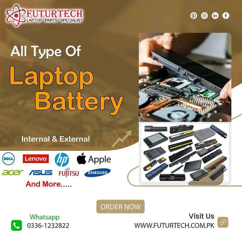 Battery Dell HP Lenovo laptop at best price 0