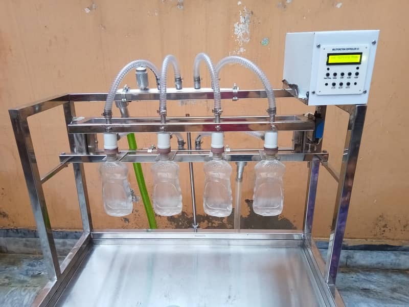 Semi Auto Bottle Filling Water Milk Juice Vinegar Liquid oil Machine 7