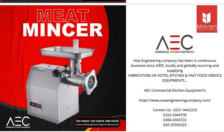 Meat Mincer/ Meat Grinder/ Qeema Machine 0