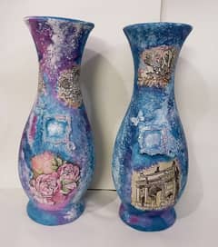 Hand painted pots 0