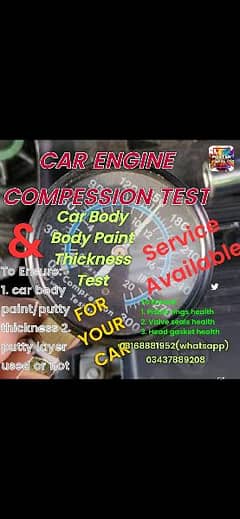 Car Engine Inspection/ Car Engine Compression test.