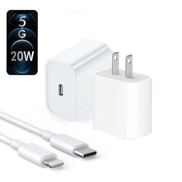 Iphone 14 Pro 2 Pin (us Pin) 50w Usb-c+c Power Adapter 8