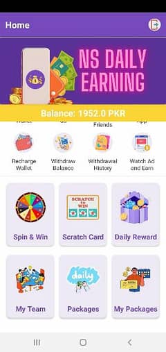 earning app for urjent sale u can earn 5k to 10k daily