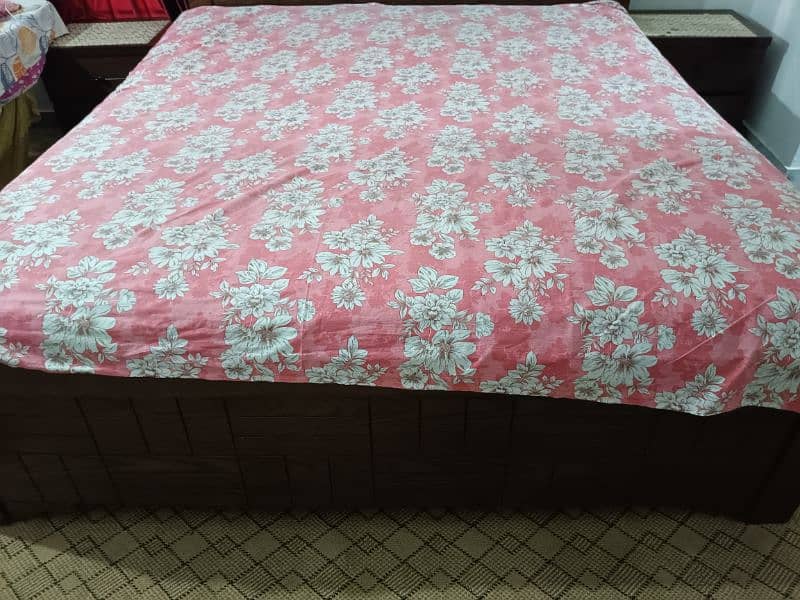 double bed and mattress available for sale 1