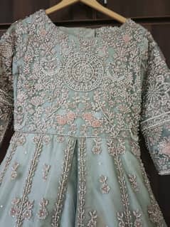 Wedding Dress / Walima Open Double Layer Frock for Sale