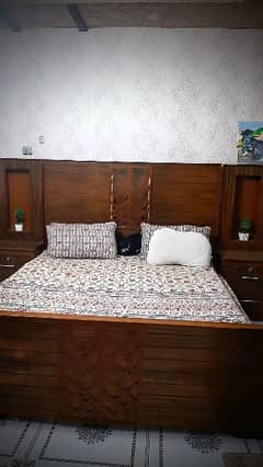 wood bed king size in 55000