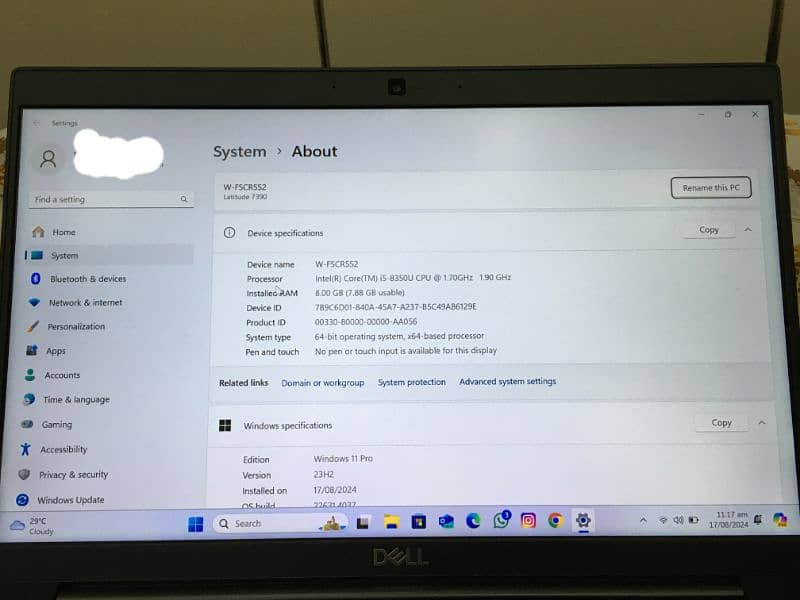 Dell Latitude 7390 Core i5 8th Generation For Sale. 5