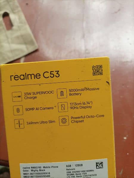 Realme C35 6/128 PTA approved Box open 1