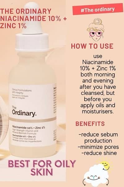 The ordinary niacinamide serum 3