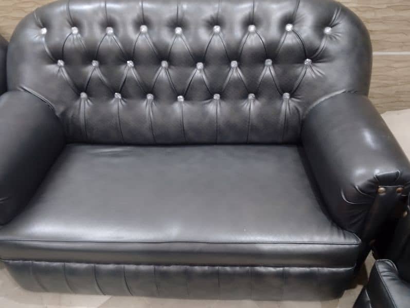 6 seater leather sofa set 2