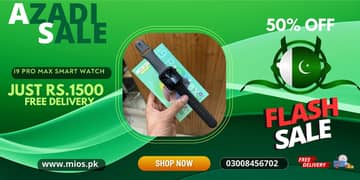 Azadi Grand Sale On Smart Watches I9 Pro Max T20 Ultra HK9 Ultra T900