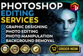 Graphic Designer will do Photoshop Photo Editing and document Editing 0