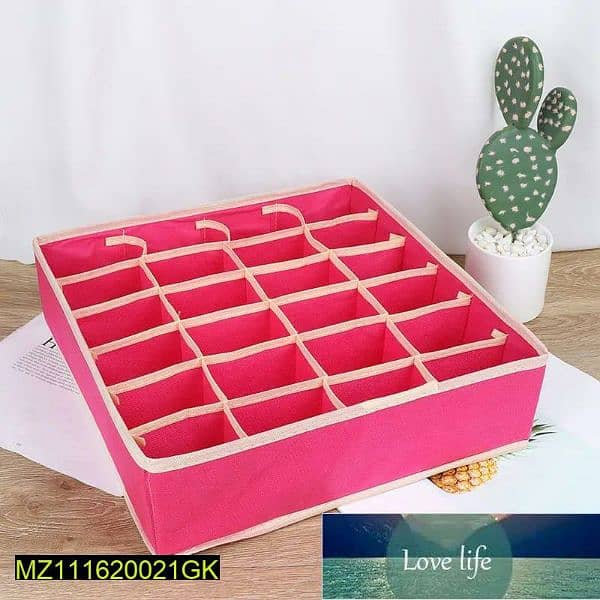 24 pockets multipurpose socks organizer 3