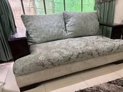 Elegant 7-Seater Sofa Set with Sheesham Wood Frame & Luxurious Fabric