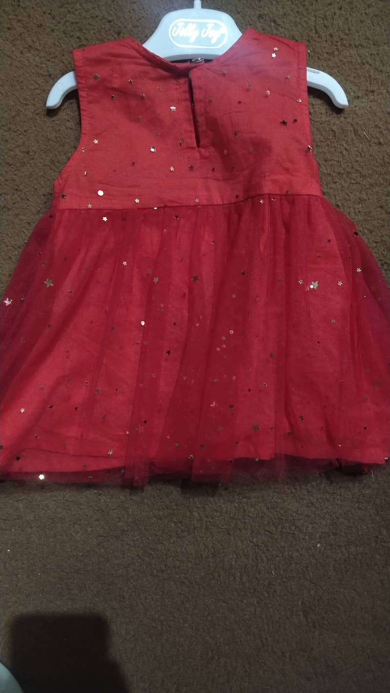 Kids red frock wedding/party 1