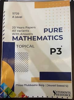 PURE MATHEMATICS TOPICAL P3 9709 A Level