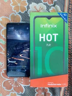 infinix Hot 10 play 4 Gb Ram 64 Gb Rom