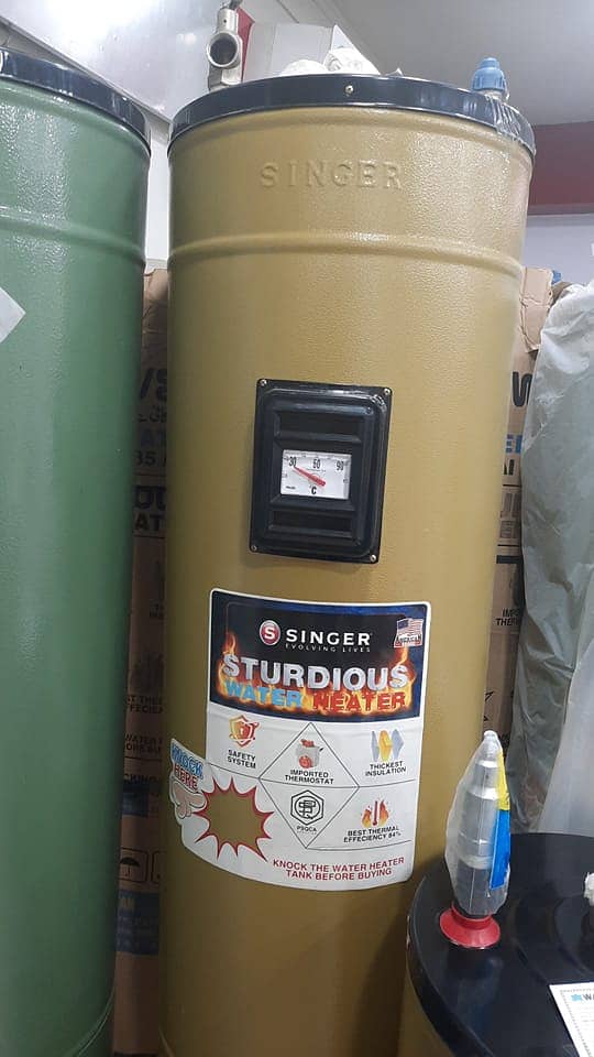 New Singer 35 Gallon Geyser 1