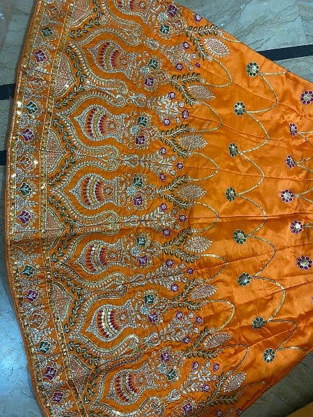 New mayoon mehndi lehnga choli with can can inside 3