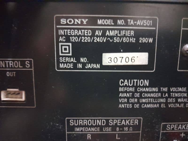 SONY TA-AV 501 8