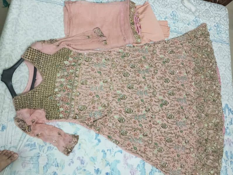 Bridal Suit for Sale | Maxi Dress with Dupatta and Pajama | بارات سوٹ 2