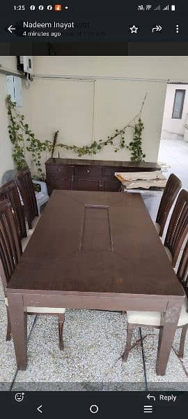 Dining table with 6 chairs 6