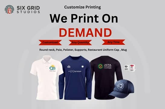 Customize T-shirt Printing in Lahore | Polo, Polister Supports uniform 0