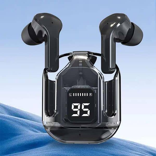 transparent Air 31 digital display case Earbuds with pouch 5