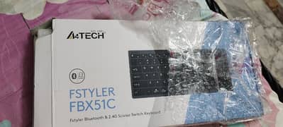 A4Tech FSTYLER FBX51C - Bluetooth & 2.4G Scissor Switch Keyboard 0