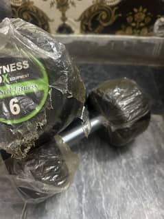 New 6 kg pair dumbbells fittness time