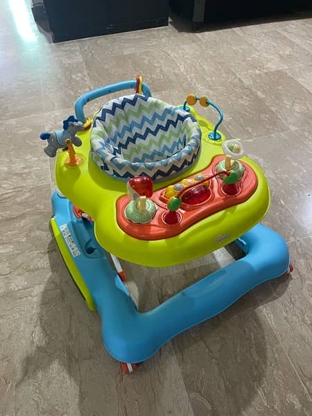 Tinnies 4 in 1 walker push walker activity table rocker 1