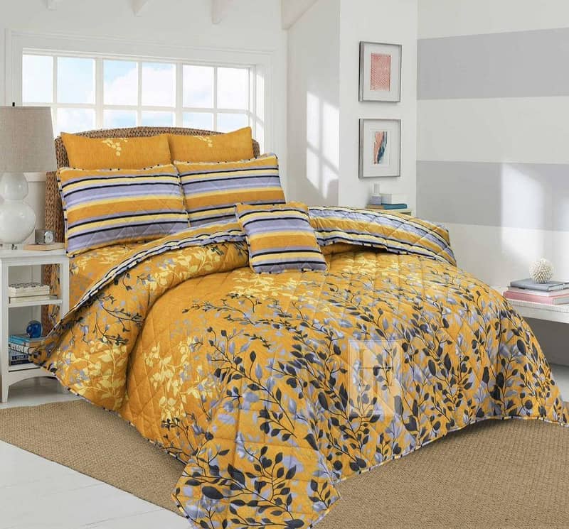 7Psc Beautiful Double Bed Comforter set (Available in 10 Colors) 2