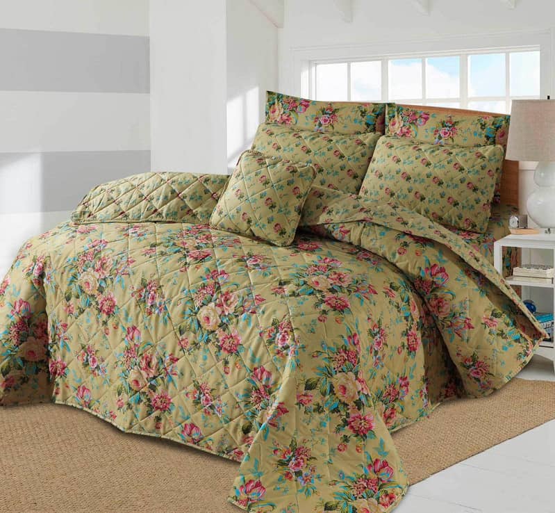 7Psc Beautiful Double Bed Comforter set (Available in 10 Colors) 3