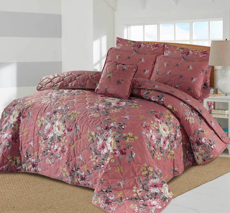 7Psc Beautiful Double Bed Comforter set (Available in 10 Colors) 4