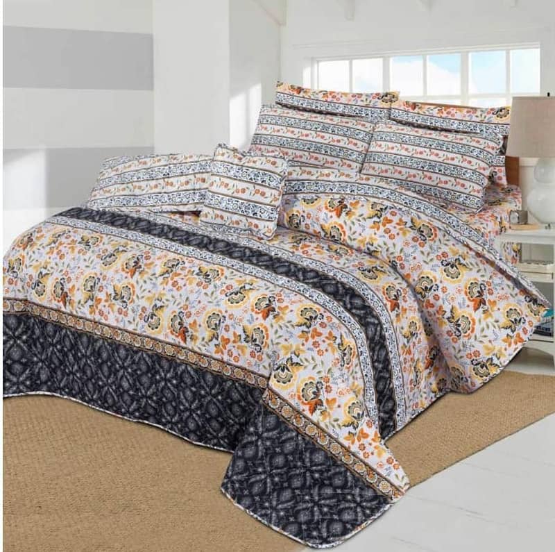 7Psc Beautiful Double Bed Comforter set (Available in 10 Colors) 6