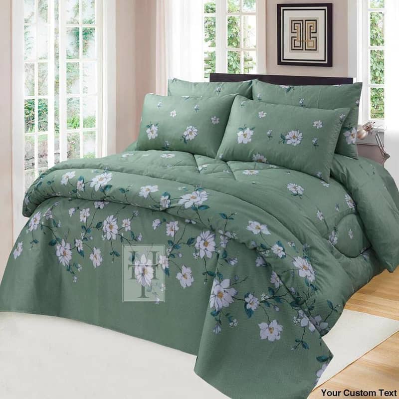 7Psc Beautiful Double Bed Comforter set (Available in 10 Colors) 8