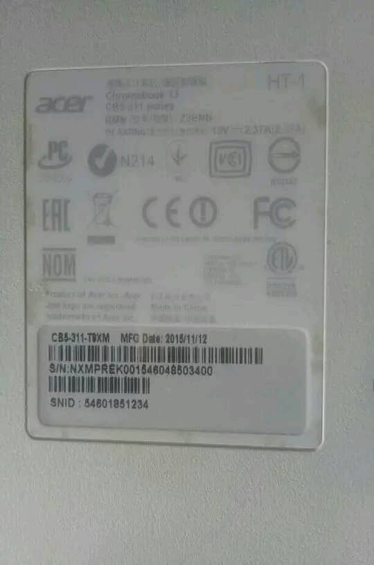 Acer choromebook 13. 3