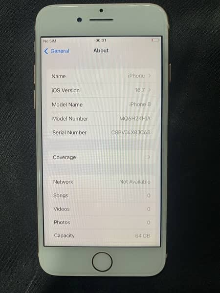 iphone 8g rose gold 3 month sim working 2