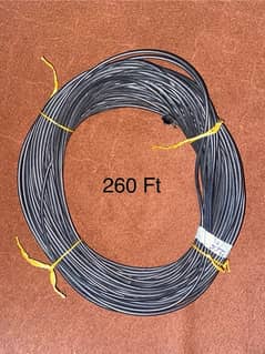 2 Core Fibre Optics Cable and Cat 6 Cable with Connectors 0